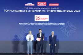 AIA Việt Nam được vinh danh tại Giải thưởng Rồng Vàng 2026