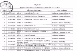 Kiểm tra thuế doanh nghiệp doanh thu khủng lãi mỏng: Lộ diện 302 cái tên bị Cục Thuế "điểm danh"