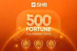 Tăng 20 bậc, SHB năm thứ ba liên tiếp có mặt trong TOP 200 doanh nghiệp lớn nhất Đông Nam Á của Fortune