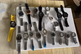 Thu giữ 874 chiếc đồng hồ nghi giả các nhãn hiệu nổi tiếng