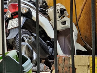 Cận cảnh hố sụt tại 193 ngõ Văn Chương