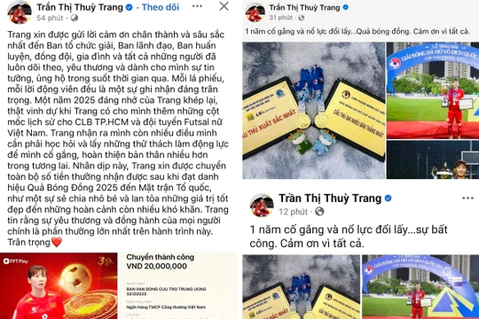 Thùy Trang chủ động khép lại ồn ào Quả bóng vàng