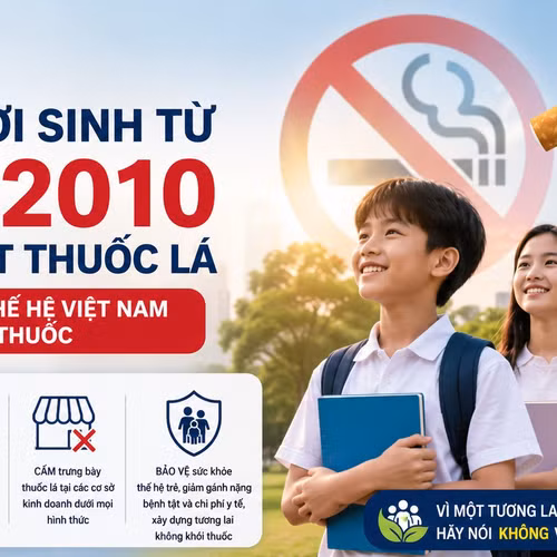 Đề xuất cấm người sinh từ năm 2010 mua và hút thuốc lá 