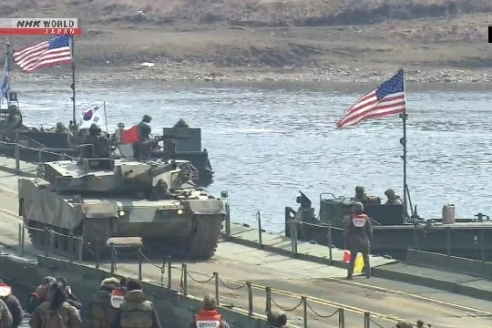 Quân đội Mỹ và Hàn Quốc bắt đầu tập trận chung