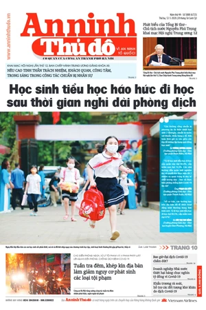 Báo An ninh Thủ đô số 5888, ngày 12/05/2020