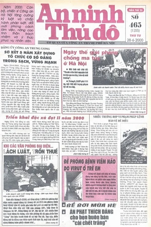 Báo An ninh Thủ đô số 01300, ngày 28/6/2000