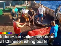 [Ảnh] Vụ hải táng 3 thuyền viên thổi bùng căng thẳng ngoại giao Indonesia - Trung Quốc
