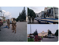 [Ảnh] Cảnh sát Ukraine bắt giữ kẻ bắt cóc con tin trong ngân hàng