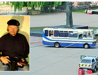 [Ảnh] Cảnh sát Ukraine bắt giữ kẻ bắt cóc con tin trong ngân hàng