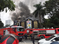 Hình ảnh vụ cháy quán Karaoke Lakeside ở Linh Đàm