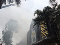 Hình ảnh vụ cháy quán Karaoke Lakeside ở Linh Đàm