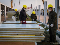 Hình ảnh mới nhất về xây dựng 2 bệnh viện chống đại dịch viêm phổi ở Vũ Hán