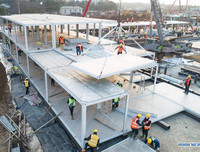 Hình ảnh mới nhất về xây dựng 2 bệnh viện chống đại dịch viêm phổi ở Vũ Hán