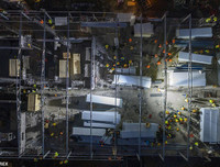 Hình ảnh mới nhất về xây dựng 2 bệnh viện chống đại dịch viêm phổi ở Vũ Hán