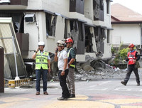 [Ảnh] Động đất 6,5 độ richter ở Philippines, Tổng thống Duterte an toàn dù tư dinh bị nứt