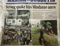 [Ảnh] Động đất 6,5 độ richter ở Philippines, Tổng thống Duterte an toàn dù tư dinh bị nứt