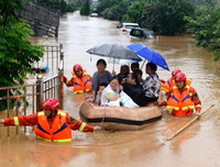 [Ảnh] Chưa hết đợt dịch Covid-19 thứ hai, Trung Quốc lại ứng phó với lũ lụt lịch sử