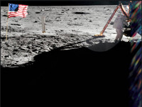 Những bức ảnh lịch sử về bước chân đầu tiên của con người trên Mặt trăng cách đây đúng 50 năm