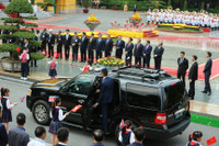 [Ảnh] Toàn cảnh lễ đón chính thức Chủ tịch Triều Tiên Kim Jong-un tại Phủ Chủ tịch