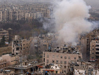 [Ảnh] Không còn gì sau khi Mỹ đặt bom tự phá hủy căn cứ ở Bắc Syria