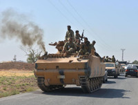 [Ảnh] Không còn gì sau khi Mỹ đặt bom tự phá hủy căn cứ ở Bắc Syria