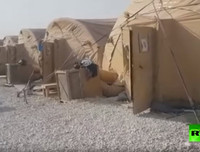 [Ảnh] Không còn gì sau khi Mỹ đặt bom tự phá hủy căn cứ ở Bắc Syria