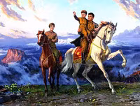 KCNA bất ngờ tung bộ ảnh ông Kim Jong-un cưỡi bạch mã trên những ngọn núi phủ đầy tuyết