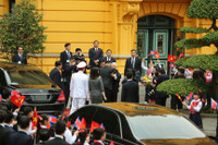 [Ảnh] Toàn cảnh lễ đón chính thức Chủ tịch Triều Tiên Kim Jong-un tại Phủ Chủ tịch