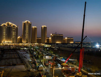 Hình ảnh mới nhất về xây dựng 2 bệnh viện chống đại dịch viêm phổi ở Vũ Hán