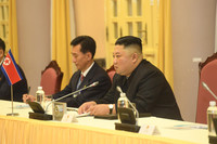 [Ảnh] Toàn cảnh lễ đón chính thức Chủ tịch Triều Tiên Kim Jong-un tại Phủ Chủ tịch