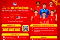 Công bố giá vé xem Việt Nam đấu Malaysia tại Thiên Trường 