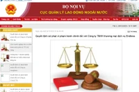 Vi phạm quy định về công khai thông tin, doanh nghiệp xuất khẩu lao động bị xử phạt