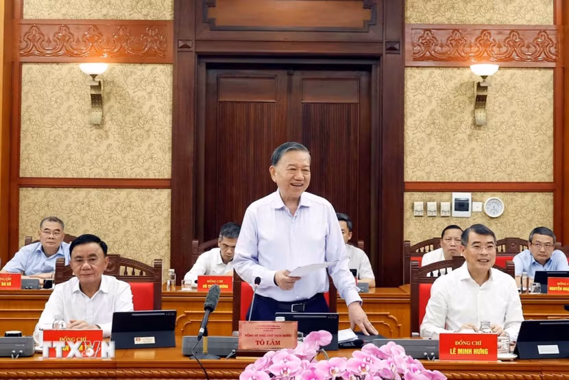 Tổng Bí thư, Chủ tịch nước Tô Lâm phát biểu. (Ảnh: Thống Nhất/TTXVN)