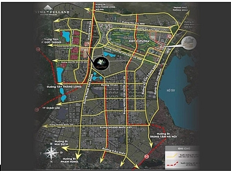 Hệ thống giao thông liên kết khu vực giữa quận Tây Hồ và quận Bắc Từ Liêm