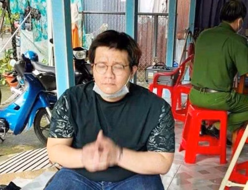 Nhâm Hoàng Khang khi bị bắt