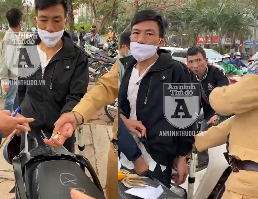 Hai đối tượng định "làm xiếc" tại chốt 141 song bất thành