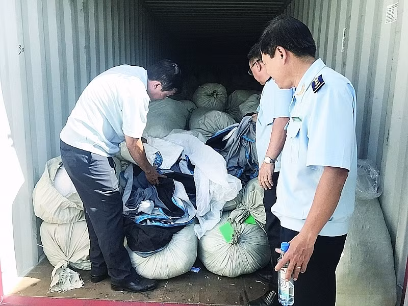 Lô hàng Trung Quốc giả mạo xuất xứ Việt Nam đã bị lực lượng chức năng phát hiện, thu giữ