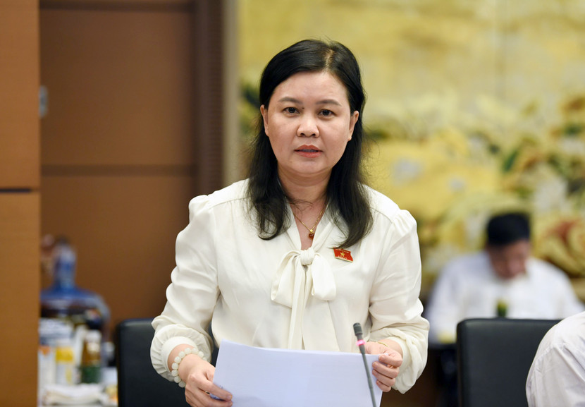 Đại biểu Nguyễn Phương Thủy, Phó Chủ nhiệm Ủy ban Pháp luật và Tư pháp của Quốc hội phát biểu thảo luận Đại biểu Nguyễn Phương Thủy, Phó Chủ nhiệm Ủy ban Pháp luật và Tư pháp của Quốc hội phát biểu thảo luận