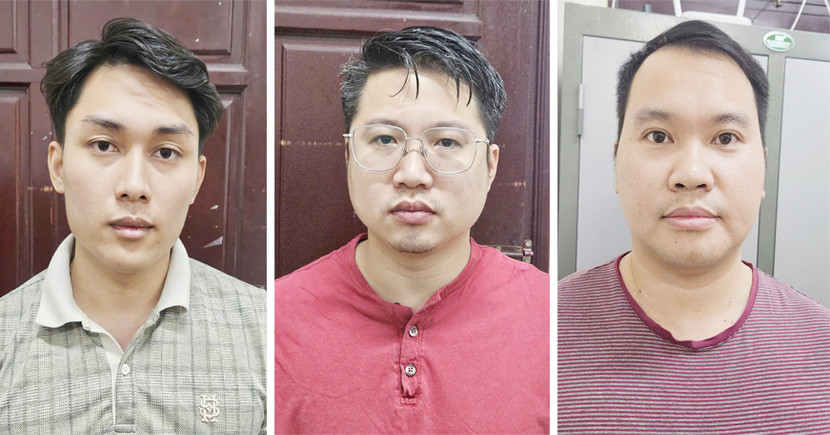 Các đối tượng Nguyễn Thành Lộc, Đặng Quốc Thắng, Ngô Khắc Trung