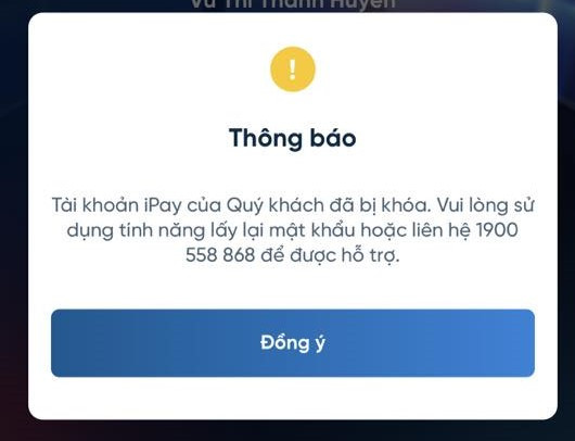 Đối tượng lừa đảo cố tình nhập khẩu sai mật khẩu khiến tài khoản ngân hàng điện tử của khách hàng bị khóa