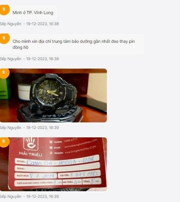 Một người dùng mua phải hàng giả từ website mạo danh và có cả phiếu bảo hành sao chép của Hải Triều, đến khi sản phẩm gặp vấn đề mới tá hỏa là không phải sản phẩm bán ra tại Đồng Hồ Hải Triều. Đây là chiêu thức lừa đảo mới nên bạn cần cẩn thận.