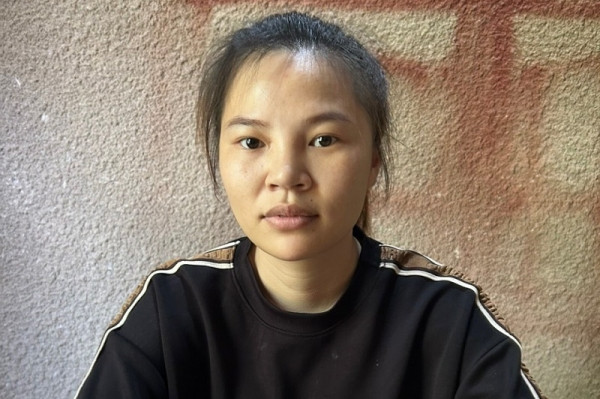 Bị can Bùi Thị Linh.