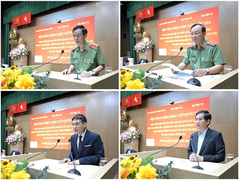 Các đại biểu phát biểu tham luận tại hội thảo