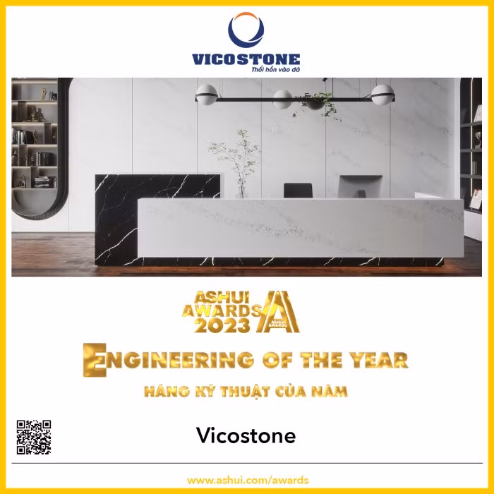 Danh hiệu "Hãng kỹ thuật của năm" thuộc về Vicostone Danh hiệu "Hãng kỹ thuật của năm" thuộc về Vicostone