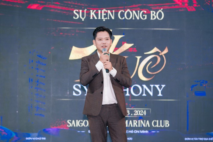CEO Châu LE - Giám đốc sản xuất chương trình chia sẻ về "Huế symphony" tại sự kiện