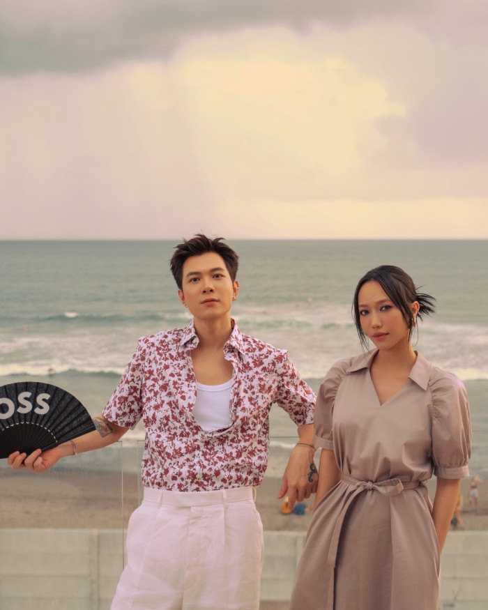 Đây là lần đầu tiên Anh Tú - Diệu Nhi tham dự một sự kiện thời trang quốc tế cùng nhau. Cặp đôi rất vui vẻ, hoà nhã với mọi người