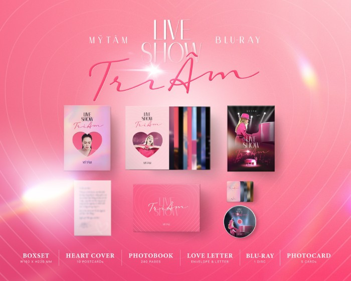 Trọn bộ sản phẩm đĩa live show "Tri âm" của Mỹ Tâm Trọn bộ sản phẩm đĩa live show "Tri âm" của Mỹ Tâm