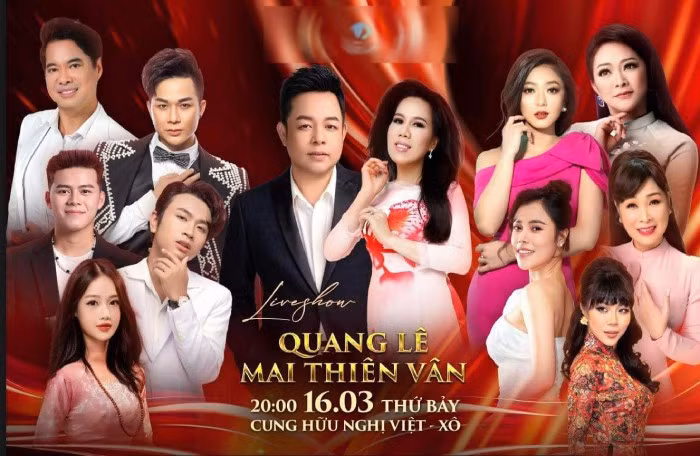 Mai Thiên Vân hiếm hoi hội ngộ khán giả quê nhà trong live show của Quang Lê