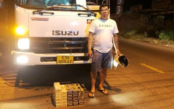 Nhiều lái xe vận chuyển hàng lậu đã bị lực lượng CSGT phát hiện, xử lý