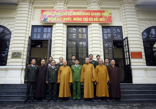 Các vị chức sắc tôn giáo chúc Tết Công an Hà Nội ảnh 2